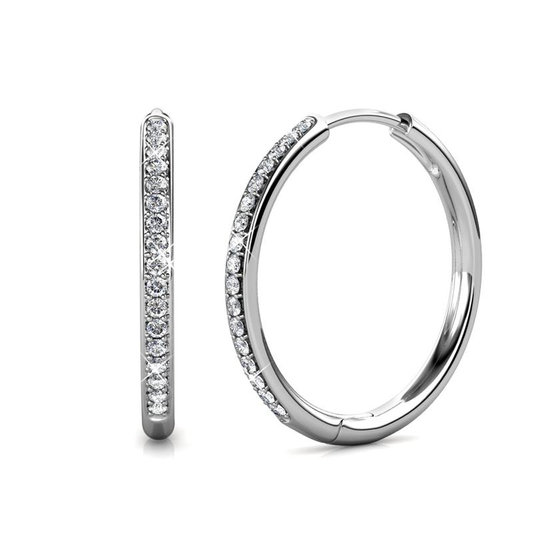 Sorel Pave Ohrringe | Weißgold