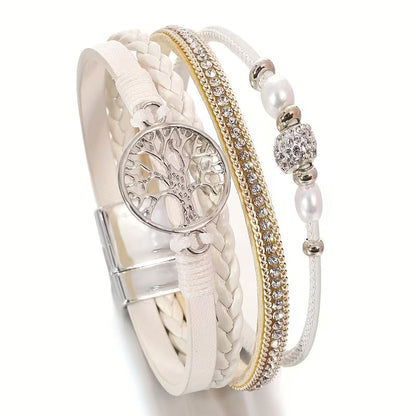 Elegantes mehrlagiges Baum-des-Lebens-Armband