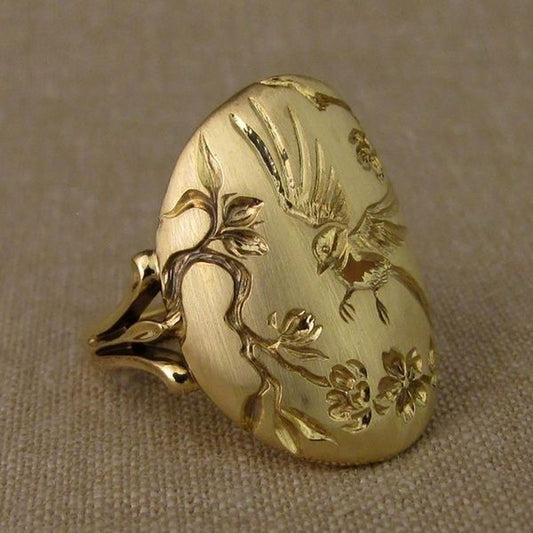 Vintage Natur Gold Ring