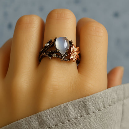 Natur Mondstein Ring