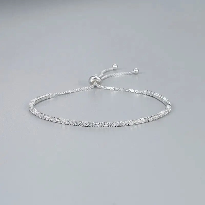 Schönes 925 Silber Armband mit Zirkonia